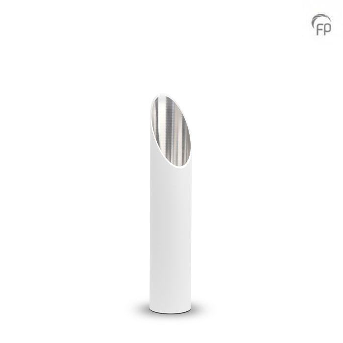 Aluminium urn - tuinornament klein wit - 2,10 Liter Aluminium urn - tuinornament klein wit - 2,10 Liter