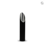 Aluminium urn - tuinornament klein zwart - 2,10 Liter