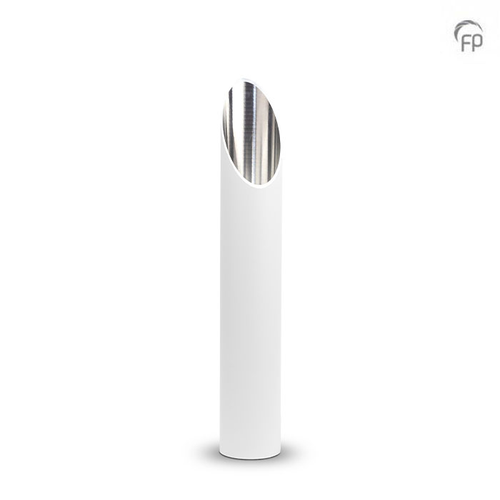Aluminium urn - tuinornament medium wit - 3 Liter Aluminium urn - tuinornament medium wit - 3 Liter