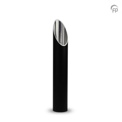 Aluminium urn - tuinornament medium zwart - 3 Liter