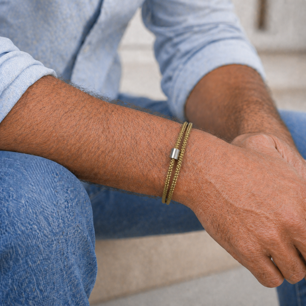 Armband - Goudzand Koord - goud Armband - Goudzand Koord - goud