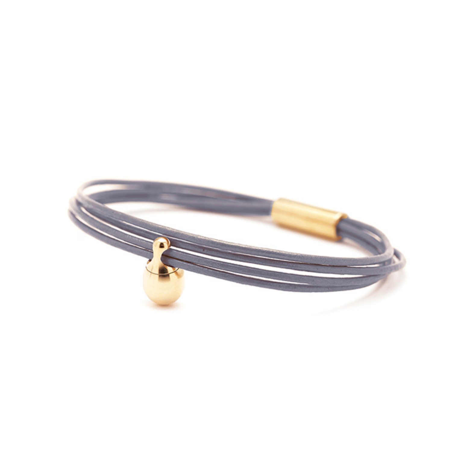 Armband - Grijze Charm - goud Armband - Grijze Charm - goud