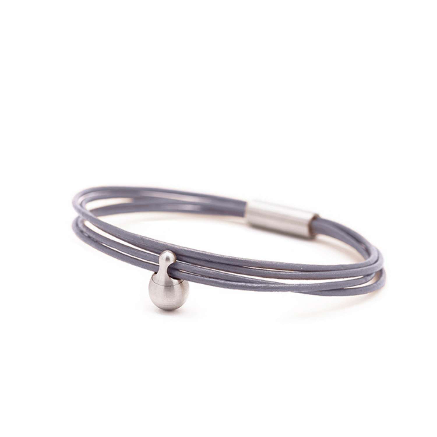 Armband - Grijze Charm - zilver Armband - Grijze Charm - zilver
