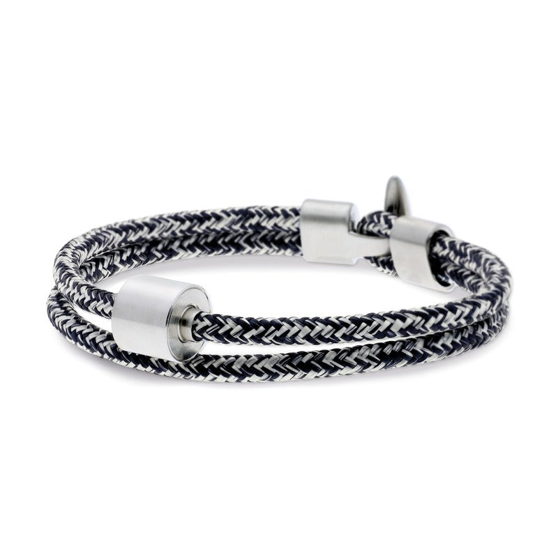Armband - Jeans Koord - zilver Armband - Jeans Koord - zilver