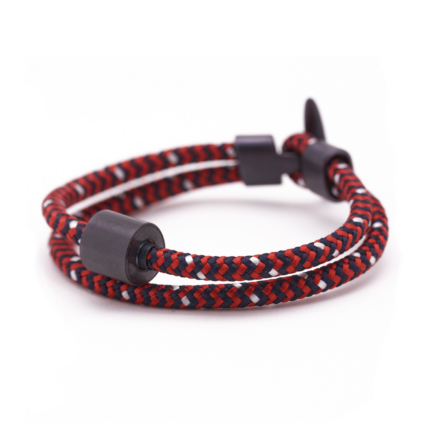 Armband - Rood & Zwart Koord Black Edition