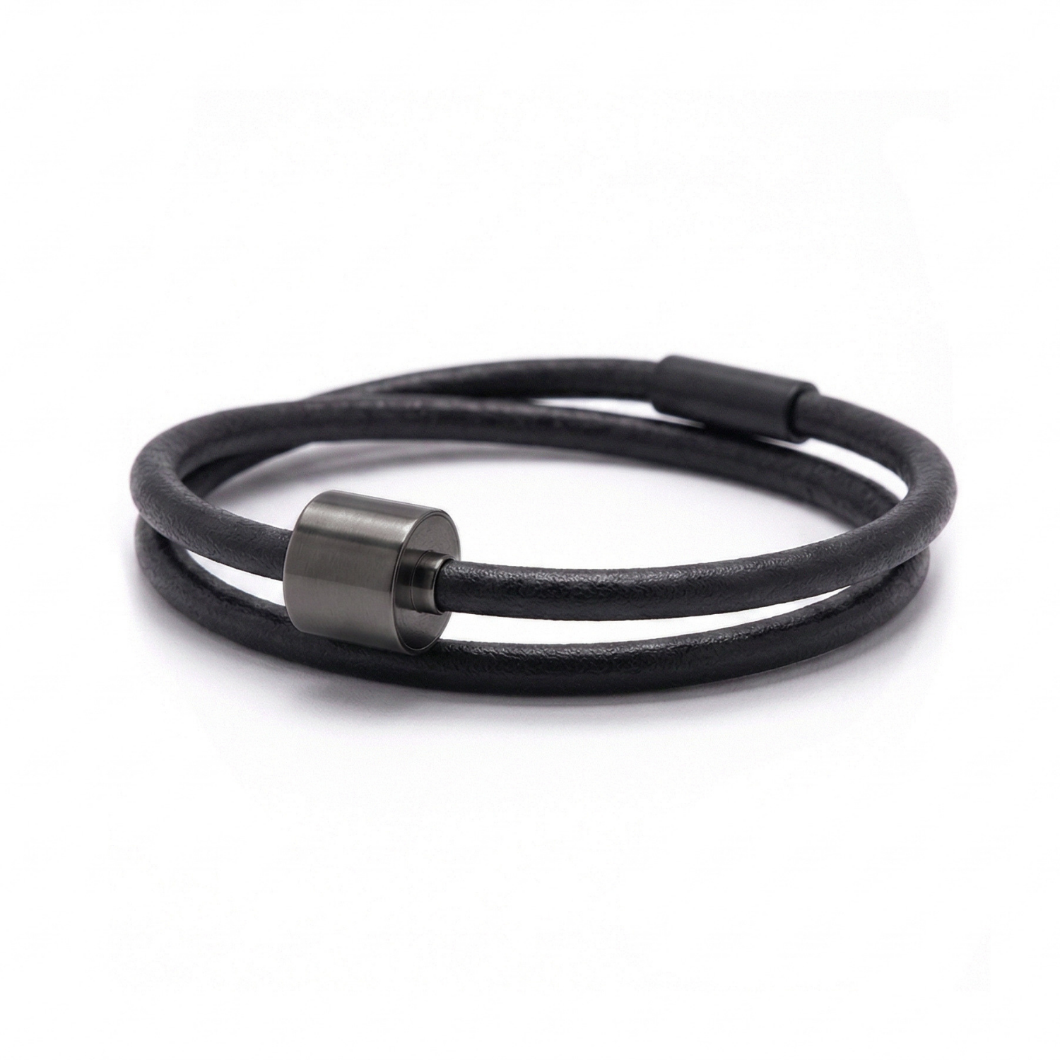 Armband - Zwart Glad Leer Black Edition Armband - Zwart Glad Leer Black Edition