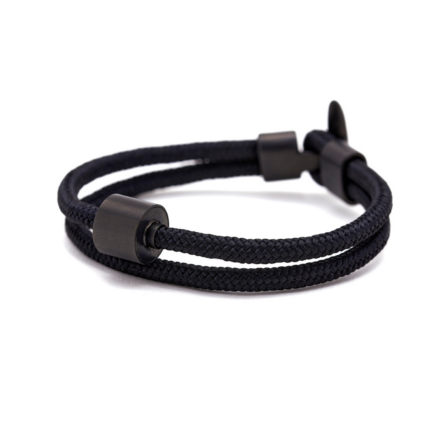 Armband - Zwart Koord Black Edition