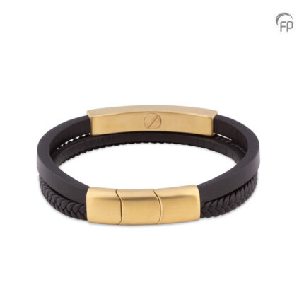 Assieraad - Armband Leder en RVS - meerdere kleuren
