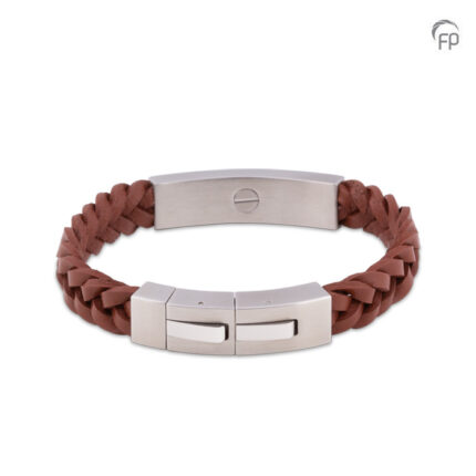 Assieraad - Armband Leder en RVS - meerdere kleuren