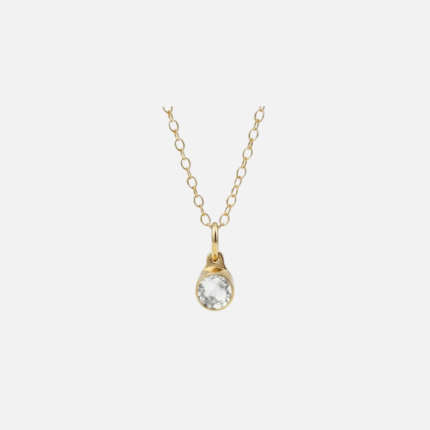 Assieraad-hanger - April Diamant - goud