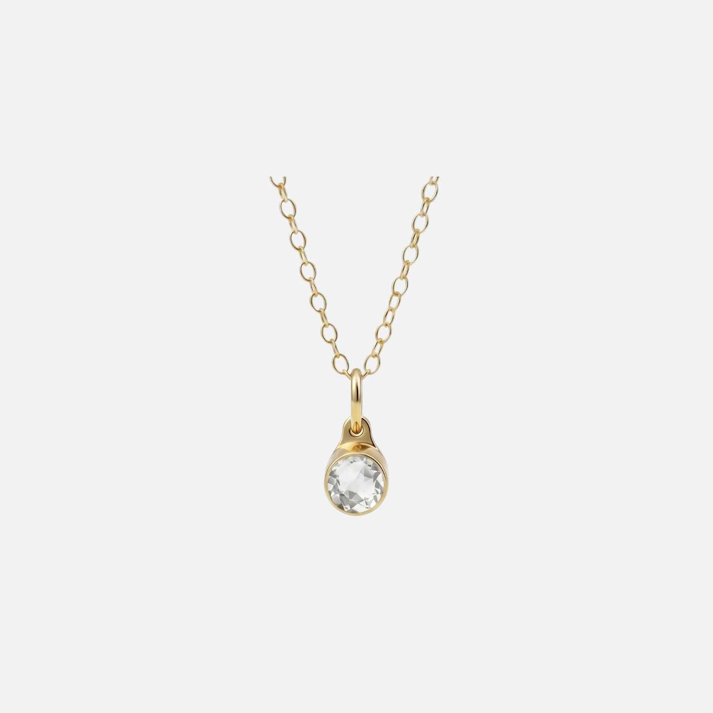 Assieraad-hanger - April Diamant - goud Assieraad-hanger - April Diamant - goud