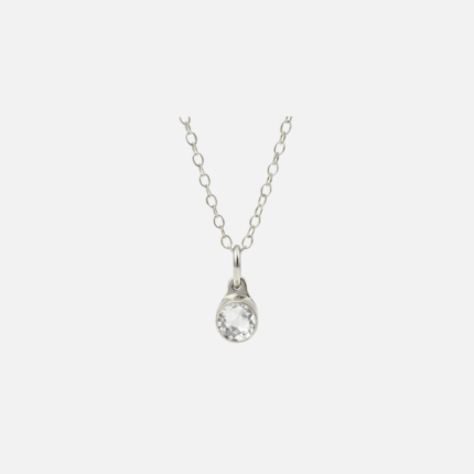 Assieraad-hanger - April Diamant - zilver