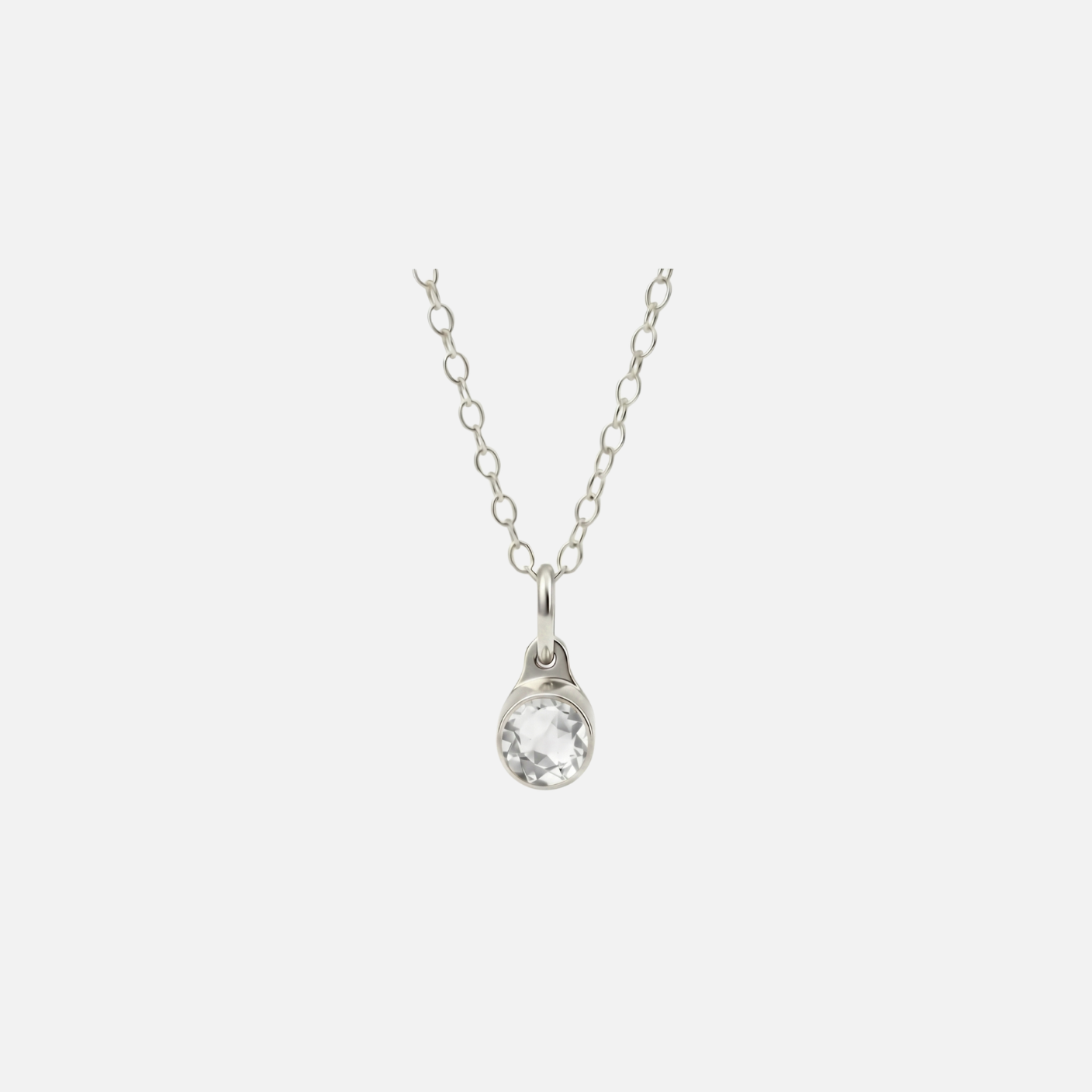Assieraad-hanger - April Diamant - zilver Assieraad-hanger - April Diamant - zilver