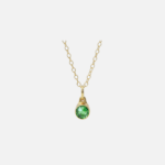 Assieraad-hanger - Augustus Peridot - goud