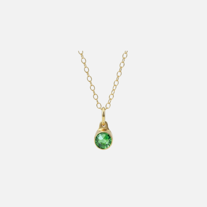 Assieraad-hanger - Augustus Peridot - goud