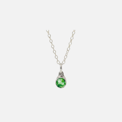 Assieraad-hanger - Augustus Peridot - zilver