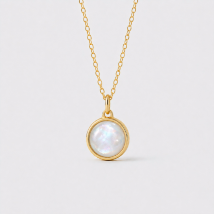 Assieraad-hanger - Parelmoer - goud