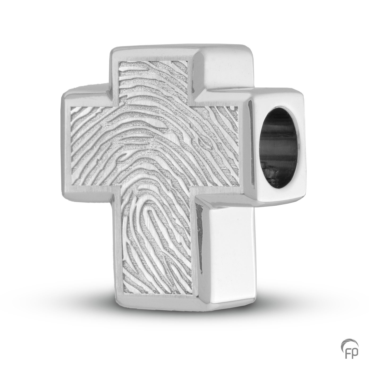 Assieraad - MB 006.FP Assieraad Memorial Bead met fingerprint Assieraad - MB 006.FP Assieraad Memorial Bead met fingerprint