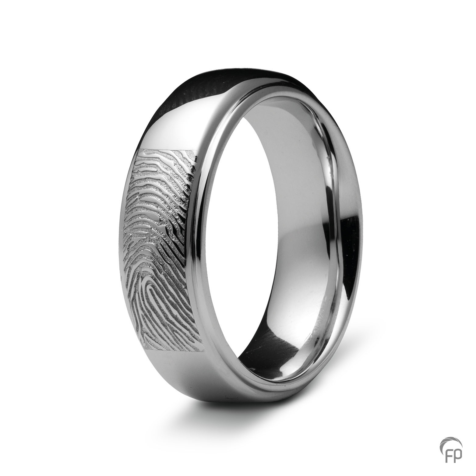 Assieraad - RF 05.6 Ring glanzend met fingerprint Assieraad - RF 05.6 Ring glanzend met fingerprint