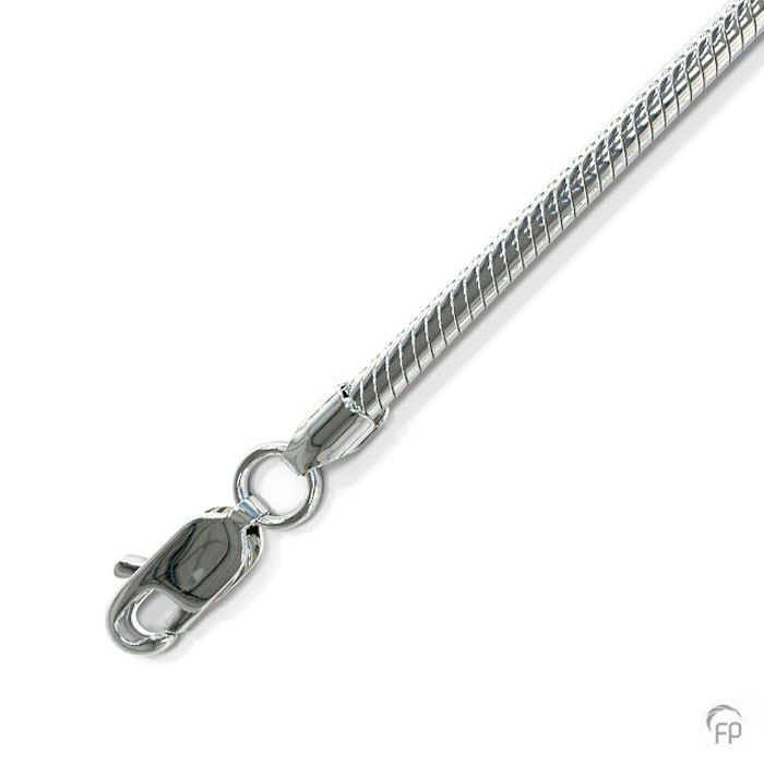 Assieraad - Slangen collier dun 45 cm Assieraad - Slangen collier dun 45 cm