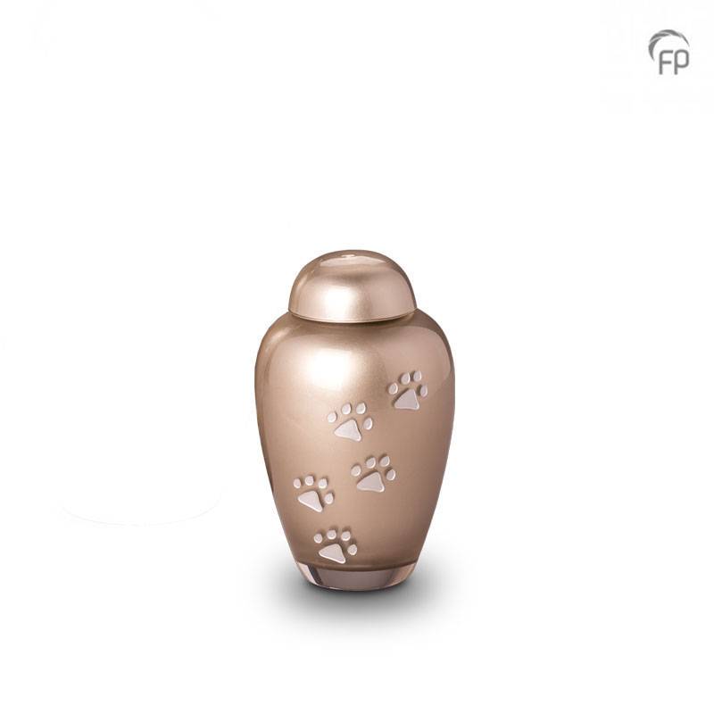 Glazen dierenurn - klein bruin - 0,40 Liter Glazen dierenurn - klein bruin - 0,40 Liter