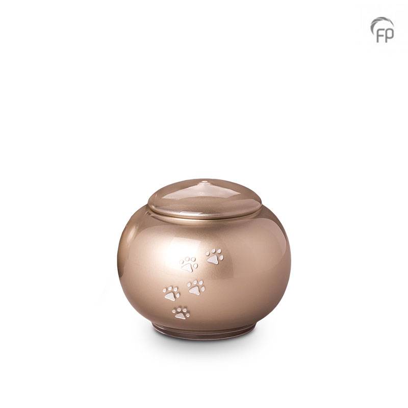 Glazen dierenurn - klein bruin - 0,60 Liter Glazen dierenurn - klein bruin - 0,60 Liter