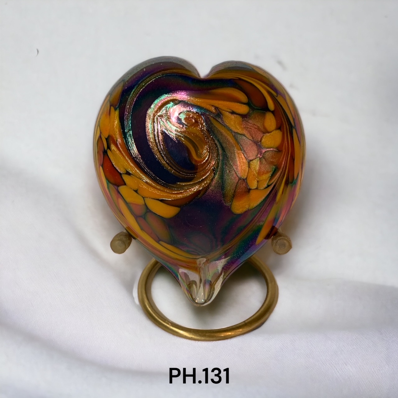 Glazen urn - As-Hartje Blue Multi Glazen urn - As-Hartje Blue Multi