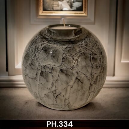 Glazen urn - As-Waxinelichtje Groot Gray