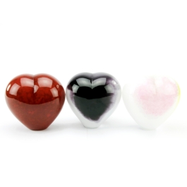 Glazen urn - Big heart opaak - 0,60 Liter Glazen urn - Big heart opaak - 0,60 Liter