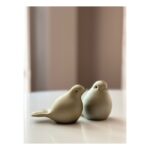 Glazen urn - Bird gold color goud - 0,03 Liter