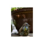 Glazen urn - Bird nature by Night - 0,03 Liter