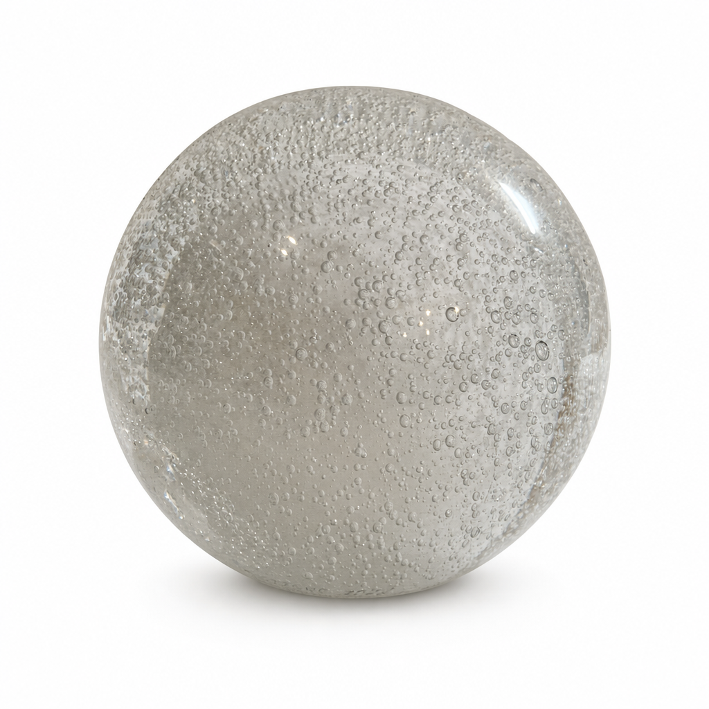Glazen urn - Bol White - productfoto