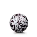 Glazen urn - Bulb black-white 12 CM 0,5L - 0,50 Liter