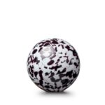 Glazen urn - Bulb black-white 12 CM 0,5L - 0,50 Liter