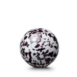 Glazen urn - Bulb black-white 12 CM 0,5L - 0,50 Liter