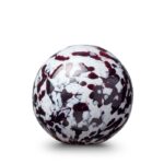 Glazen urn - Bulb black-white 15 CM 1,5L - 1,50 Liter