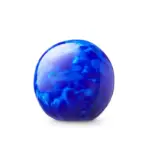 Glazen urn - Bulb blue mixed 12 CM-0,5L blauw - 0,50 Liter