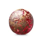 Glazen urn - Bulb red-gold 12 CM-0,5L - 0,50 Liter