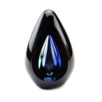 Glazen urn - Diamond black blue blauw - 0,06 Liter