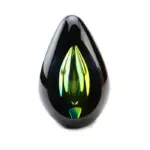 Glazen urn - Diamond black green groen - 0,06 Liter