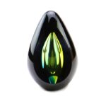 Glazen urn - Diamond black green groen - 0,06 Liter