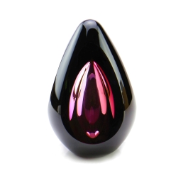 Glazen urn - Diamond black red rood - 0,06 Liter Glazen urn - Diamond black red rood - 0,06 Liter