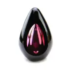 Glazen urn - Diamond black red rood - 0,06 Liter