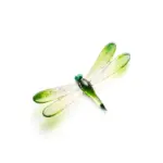 Glazen urn - Dragonfly small & Big roze