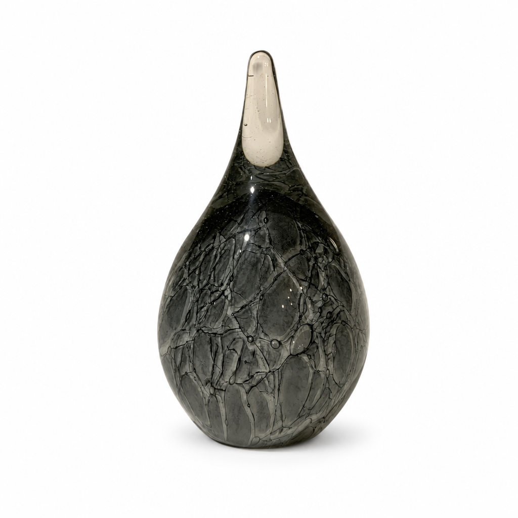 Glazen urn - Druppel klein Gray - productfoto