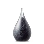 Glazen urn - Druppel small black-white melange rood - 0,05 Liter