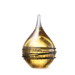Glazen urn - Druppel small krakele gold swirl goud - 0,05 Liter
