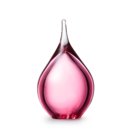Glazen urn - Druppel small pink roze - 0,05 Liter Glazen urn - Druppel small pink roze - 0,05 Liter