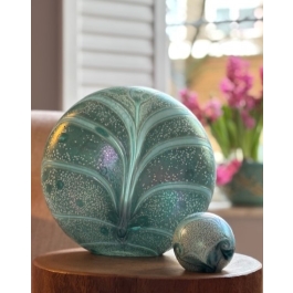 Glazen urn - Elan-line DISK Mint groen - 3,50 Liter Glazen urn - Elan-line DISK Mint groen - 3,50 Liter
