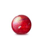 Glazen urn - Elan-line red rood - 0,50 Liter